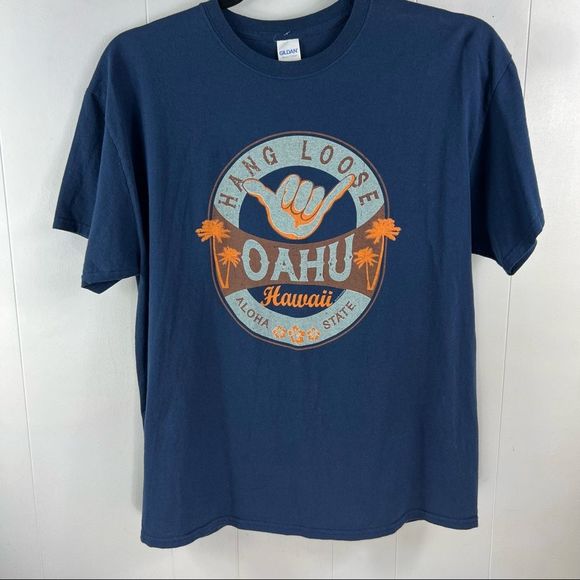 Gildan Other - OAHU HAWAII Hang Loose Graphic Tee Size XL